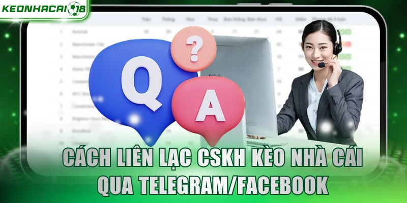 Cách liên lạc CSKH Kèo Nhà Cái qua Telegram/Facebook